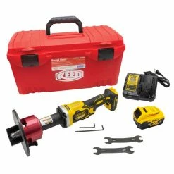 Reed Manufacturing Reed CPBDK Bevel Boss DeWalt Cordless Pipe Beveler Kit 04659