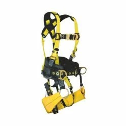 FallTech Harness Journeyman TowerClimber 6 D-Rings Seat Sling 7042