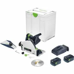 Festool 18V Cordless 6-1/4" TSC 55 KEBI-F-Plus Cordless Track Saw (5.2Ah) Kit W/ Kickback Stop 576718