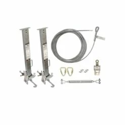FallTech SteelGrip Cable HLL System With Stanchions For 4 To 12" I-Beams 6036024