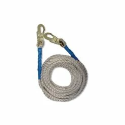 FallTech 100' Vertical Lifeline 5/8" Polyester Fall Protection Rope 2 Snap Hooks 8200DH