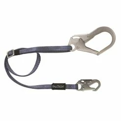 FallTech Restraint Lanyard Adjustable Leg W/ Snap & Rebar Hook 82093