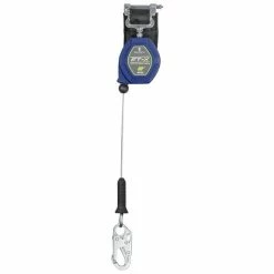 FallTech 8' Cable FT-X Class 2 LE SRL, Single-leg With Steel Snap Hook 82808SP1
