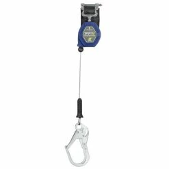 FallTech 8' Cable FT-X Class 2 LE SRL, Single-leg With Steel Rebar Hook 82808SP3