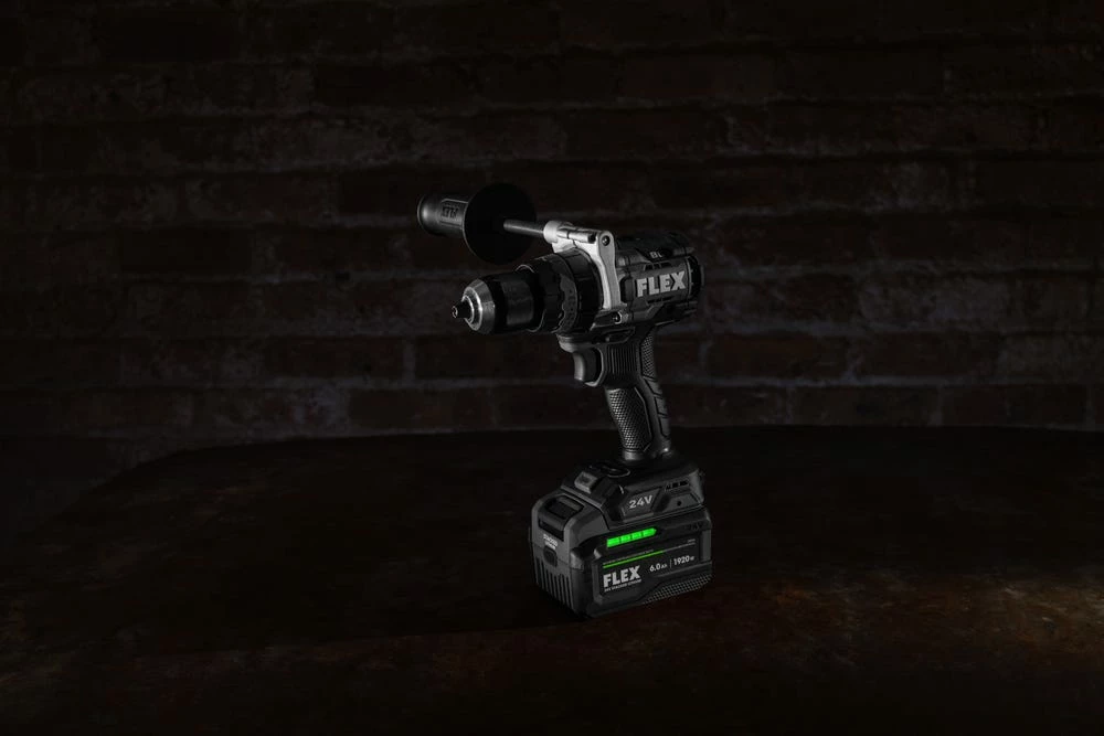 Flex Power Tools FLEX 24V 1/2" Hammer Drill And Impact Driver Combo Kit (3.5Ah/6.0Ah Stacked) FXM202-2G 6 Flex Power Tools FLEX 24V 1/2" Hammer Drill And Impact Driver Combo Kit (3.5Ah/6.0Ah Stacked) FXM202-2G - Image 4