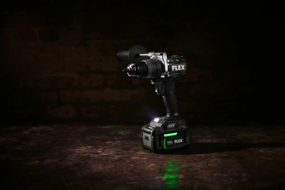 Flex Power Tools FLEX 24V 1/2" Hammer Drill And Impact Driver Combo Kit (3.5Ah/6.0Ah Stacked) FXM202-2G 8 Flex Power Tools FLEX 24V 1/2" Hammer Drill And Impact Driver Combo Kit (3.5Ah/6.0Ah Stacked) FXM202-2G - Image 6